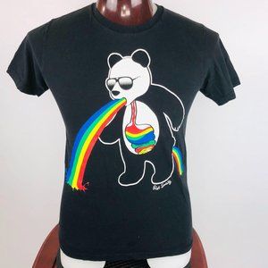 Riot Society Rainbow Panda M T-Shirt